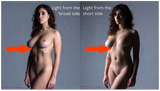 Art-Nude Studio lighting - with one lamp